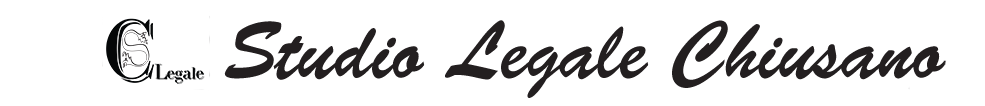 Logo esteso dello Studio Legale Chiusano